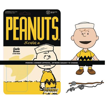 PEANUTS CAMP CHARLIE BROWN W3 REACTION FIGURE (Net) (C: 0-1-