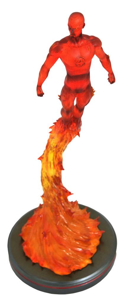 MARVEL PREMIER COLLECTION COMIC HUMAN TORCH STATUE (C: 1-1-2