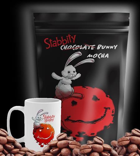 COMICS & COFFEE MOCHA STABBITY BUNNY MED ROAST 12OZ (NET)