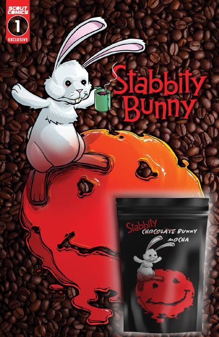 COMICS & COFFEE MOCHA STABBITY BUNNY SAMPLER WITH STABBITY BUNNY #1 LIMITED EDITION VAR
