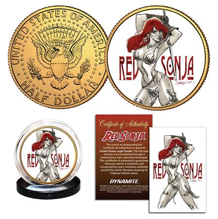 RED SONJA CAMPBELL COLLECTIBLE COIN 