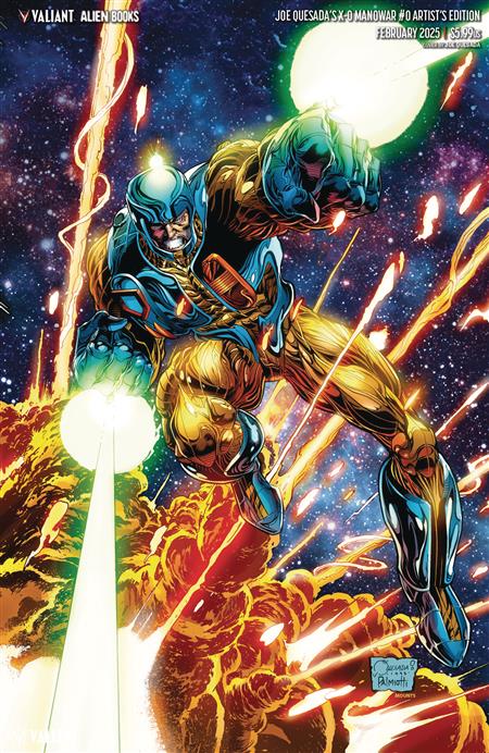 X-O MANOWAR #0 CVR C QUESADA RECOLORED VIRGIN