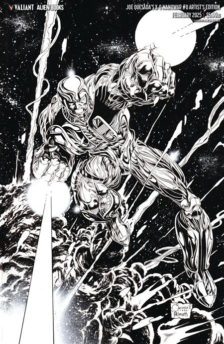 X-O MANOWAR #0 CVR D QUESADA B&W VIRGIN