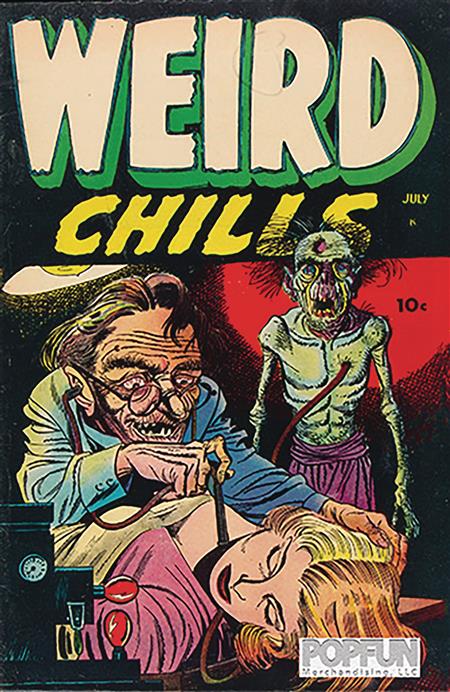 PRECODE HORROR WEIRD CHILLS 17X12IN METAL SIGN 