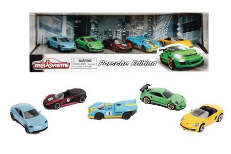 MAJORETTE PORSCHE EDITION 5-PACK WAVE 3 1/64 DIE-CAST CARS (Net)