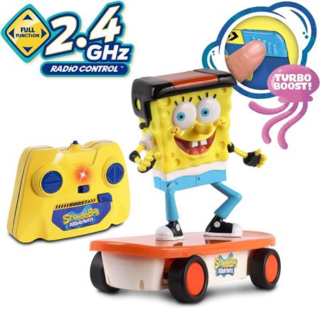 SPONGEBOB R/C SKATEBOARDER W/ 2.4GHZ TURBO BOOST (Net) 