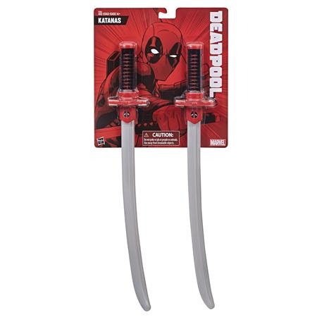 MARVEL HEROES DEADPOOL KATANAS 2PC SET PROP TOY (Net) 