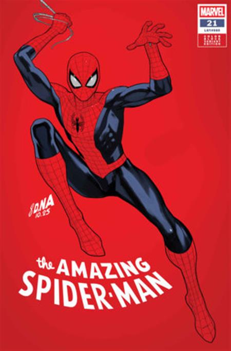 AMAZING SPIDER-MAN #21 DAVID NAKAYAMA COLOR BLOCK RED VARIANT