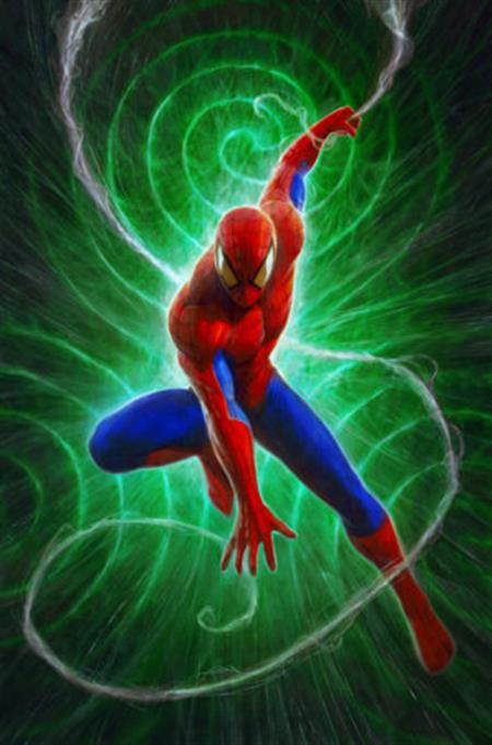 AMAZING SPIDER-MAN/VENOM DEATH SPIRAL #1 1:25 DAVE RAPOZA SPIDER-MAN VIRGIN VARIANT [DS]