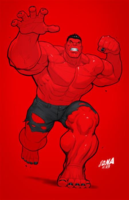 AVENGERS #35 1:50 DAVID NAKAYAMA COLOR BLOCK RED VIRGIN VARIANT