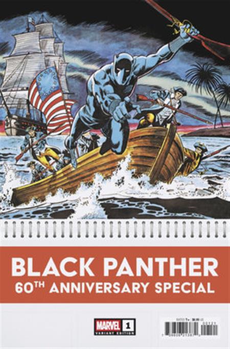 BLACK PANTHER 60TH ANNIVERSARY SPECIAL #1 1:50 BOB BROWN BICENTENNIAL CALENDAR HIDDEN GEM VARIANT