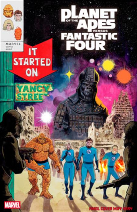 PLANET OF THE APES VS. FANTASTIC FOUR #1 GERMAN PERALTA HOMAGE VARIANT
