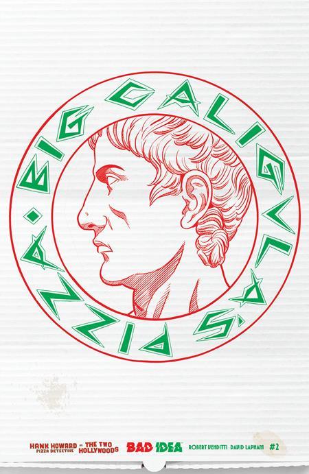 HANK HOWARD PIZZA DETECTIVE THE TWO HOLLYWOODS #2 (OF 2) CVR C DAVID LAPHAM PIZZA BOX DESIGN VAR