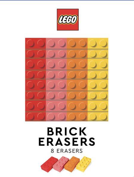 LEGO BRICK ERASERS (MULTICOLOR PACK OF 8) Previously Offered thru Other Distributors