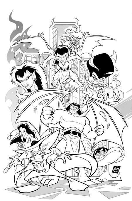 GARGOYLES DARKWING DUCK #2 CVR I INC 1:20 CIRO CANGIALOSI LINE ART VIRGIN VAR