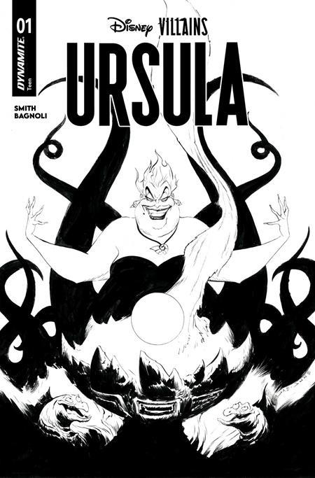 DISNEY VILLAINS URSULA #1 CVR O JAE LEE LINE ART VAR