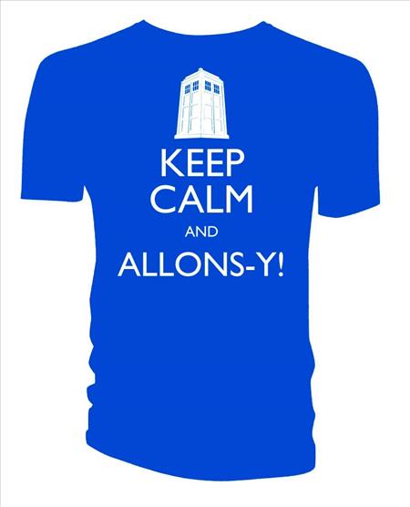 DOCTOR WHO KEEP CALM AND ALLONS-Y T/S XXL (C: 0-1-2)