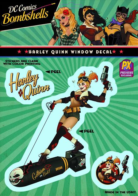 DC BOMBSHELLS HARLEY QUINN PX VINYL DECAL (C: 1-1-1)
