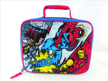 MARVEL HEROES COMIC SQUARE INSULATED LUNCH BAG (C: 1-1-1)