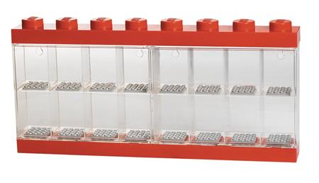 LEGO MINIFIGURE DISPLAY CASE 16 RED (Net) (C: 1-1-1)