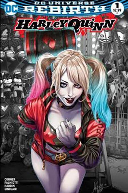 DF HARLEY QUINN #1 AOD COLLECTIBLES COLOUR WITTER EXC (C: 0-