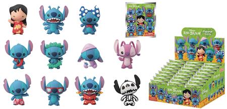 LILO AND STITCH LASER CUT FIGURAL KEYRING 24PC BMB DS (C: 1-
