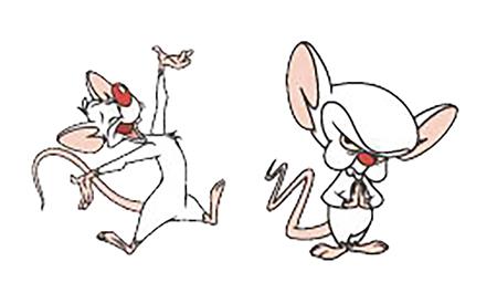 PINKY AND THE BRAIN 2PC LAPEL PIN SET (C: 1-0-2)