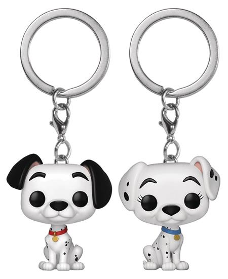 POP KEYCHAIN DALMATIONS PONGO & PERDITA 2PK VIN FIG (C: 1-1-