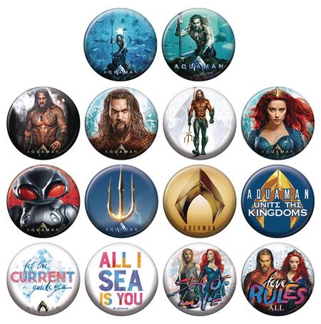 AQUAMAN MOVIE 144PC BUTTON ASST (C: 1-1-2)