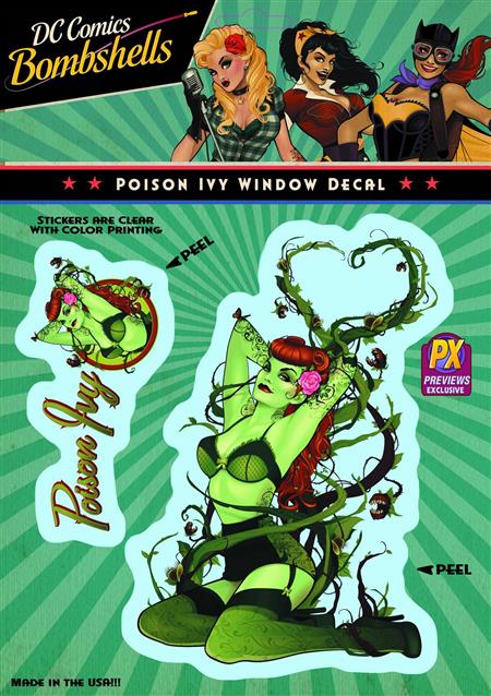 DC BOMBSHELLS POISON IVY PX VINYL DECAL (C: 1-1-1)