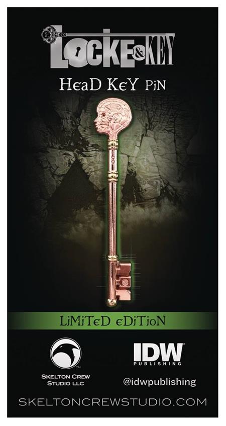 LOCKE & KEY HEAD KEY LIMITED EDITION ENAMEL PIN (C: 1-1-2)