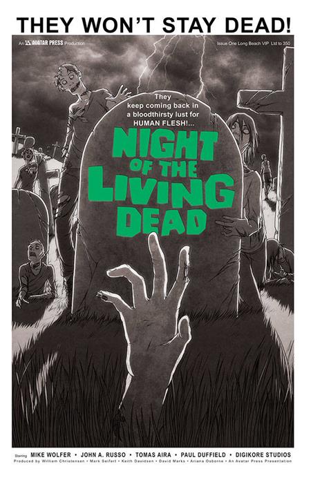 NIGHT OF THE LIVING DEAD #1 LONG BEACH VIP VAR (MR)