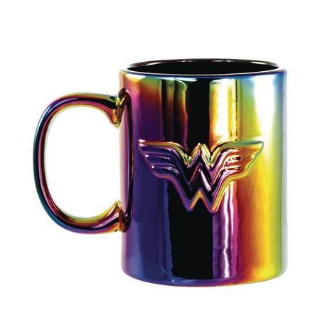 DC WONDER WOMAN LOGO ELECTROPLATE IRIDESCENT 11OZ MUG (C: 1-