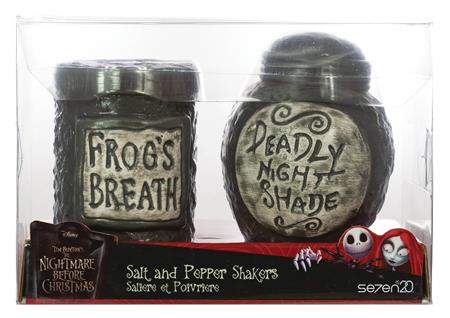 NBX NIGHT SHADE & FROGS BREATH FIGURAL SALT & PEPPER SHAKERS