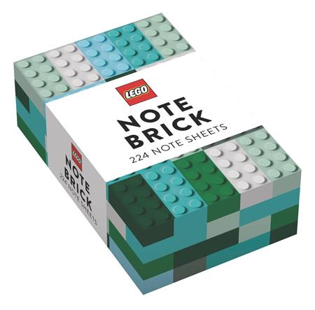 LEGO BRICK BLUE-GREEN NOTE BRICK (C: 1-1-0)