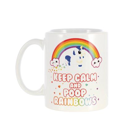 GLITTER GALAXY KEEP CALM UNICORN MUG (C: 1-1-2)