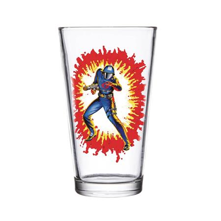 SUPER 7 GI JOE COBRA COMMANDER PINT GLASS (C: 1-1-2)