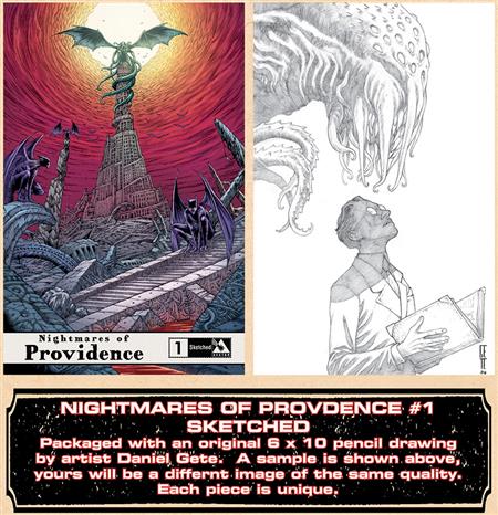 NIGHTMARES OF PROVIDENCE #1 ORIGINAL ART SKETCHED VAR (MR) (Allocations are likely)
