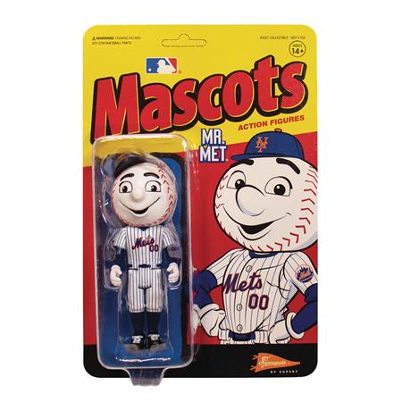 MLB MASCOT NY METS MR MET W1 REACTION FIG (Net) (C: 0-1-2)