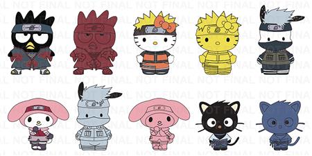 NARUTO X HELLO KITTY ENAMEL PINS 20PC BMB DS (C: 1-1-2)