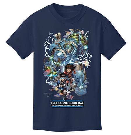 FCBD 2022 COMM ARTIST KIRKHAM BLUE YOUTH T/S SM (Net)