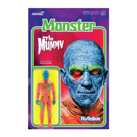 UNIV MONSTERS W5 MUMMY COSTUME COLORS REACTION FIG (Net) (C: