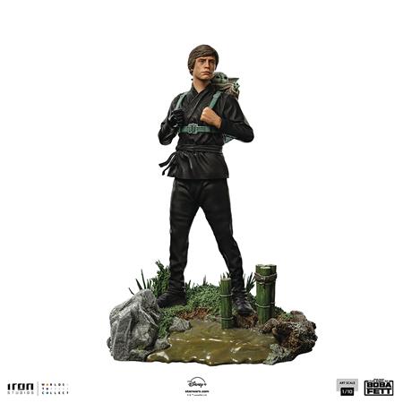 STAR WARS BOBF LUKE AND GROGU TRAINING ART SCALE 1/10 STATUE