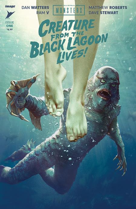 UNIVERSAL MONSTERS THE CREATURE FROM THE BLACK LAGOON LIVES #1 (OF 4) CVR B JOSHUA MIDDLETON VAR