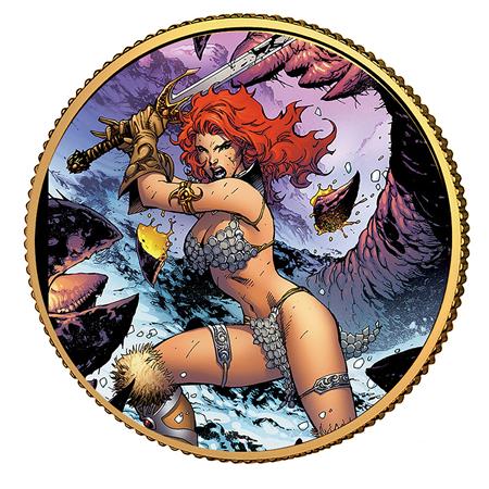 RED SONJA GOLD COLL COIN #1 LEE 