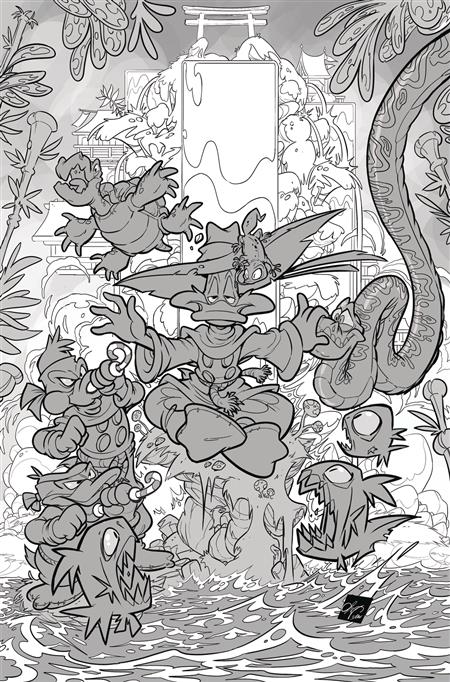 DARKWING DUCK #3 CVR K 15 COPY INCV CANGIALOSI LINE ART VIRGIN