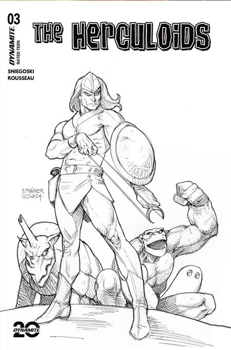 HERCULOIDS #3 CVR J 10 COPY INCV LINSNER LINE ART 