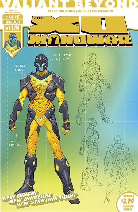 VALIANT BEYOND X-O MANOWAR #1 (OF 4) CVR D PONCE DESIGN