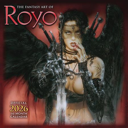 FANTASY ART OF LUIS ROYO 2026 WALL CALENDAR 