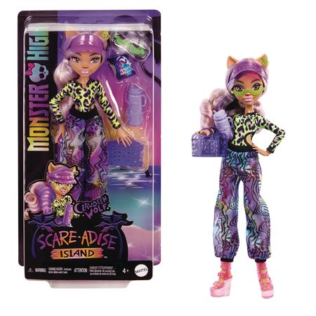 MONSTER HIGH SCARE-ADISE ISLAND CLAWDEEN WOLF DOLL (Net) 